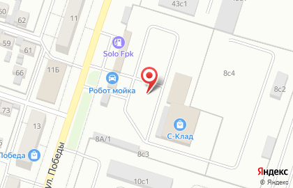 Магазин автотоваров Юбус в Центральном районе на карте