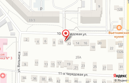 Продуктовый магазин в Омске на карте