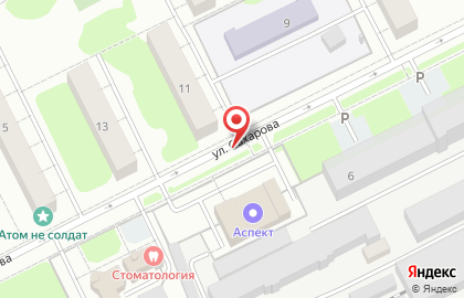 Лагуна в Дубне на карте