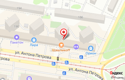 Мастерская низких цен Tehnoo на улице Антона Петрова на карте