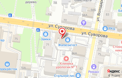 Дискавери на улице Суворова на карте