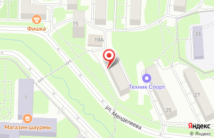 Магазин разливного пива Главпивмаг на улице Менделеева на карте