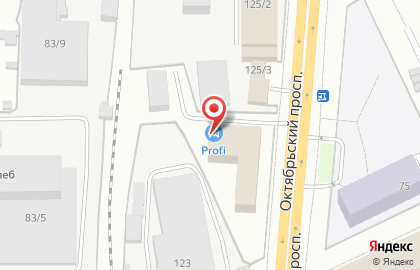 Автомойка Профи на Октябрьском проспекте на карте