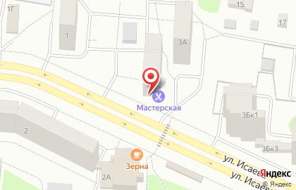 ООО Планета Потолков на улице Исаева на карте