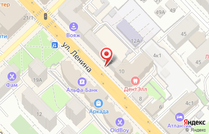Почта Банк на улице Ленина на карте