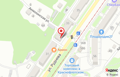 Продовольственный магазин Мариана в Краснофлотском районе на карте