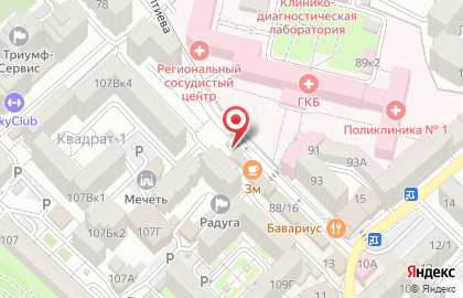 Продовольственный магазин Ассорти в Ленинском районе на карте