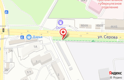 Рекламный щит 3х6м. на улице Серова на карте