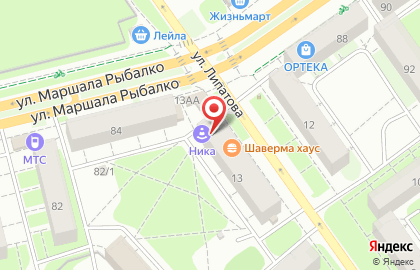 Мясная лавка в Кировском районе на карте