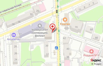 Калининградский Облпотребсоюз в Центральном районе на карте