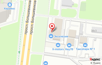 Торгово-сервисный центр Эксклюзив на проспекте Большевиков на карте