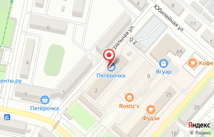 Супермаркет Пятерочка на Театральной улице на карте