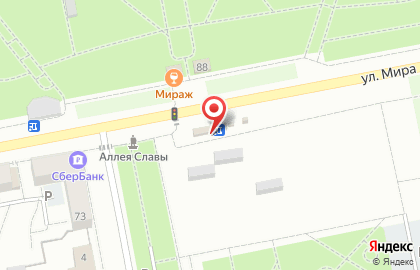 Магазин фастфудной продукции в Центральном районе на карте