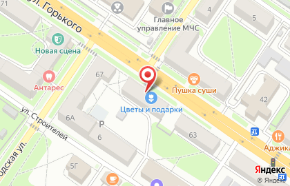 Сервисный центр Сотка на улице Горького на карте