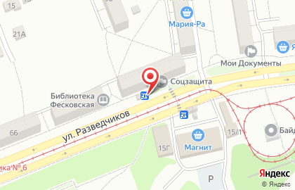 Киоск по продаже цветов в Орджоникидзевском районе на карте
