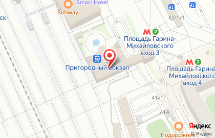 Кафе-ресторан У Фонтана на Площади Гарина-Михайловского на карте