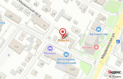 Магазин автозапчастей Мервинский на карте