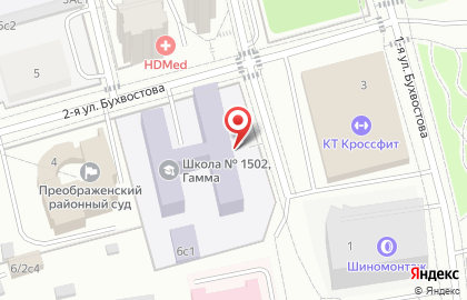 Танцевально-спортивный клуб Санти на Преображенской площади на карте
