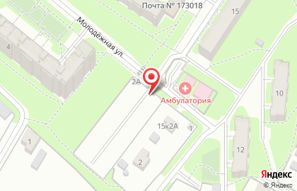 Автостоянка в Великом Новгороде на карте