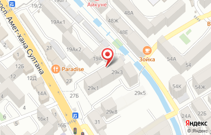 Магазин овощей и фруктов на проспекте Амет-Хана Султана на карте