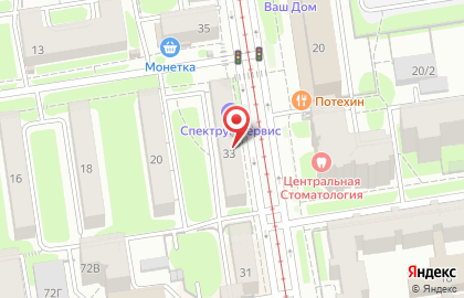 Белая Акация на улице Достоевского на карте