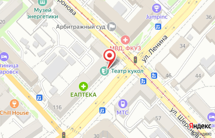 Театр кукол в Хабаровске на карте