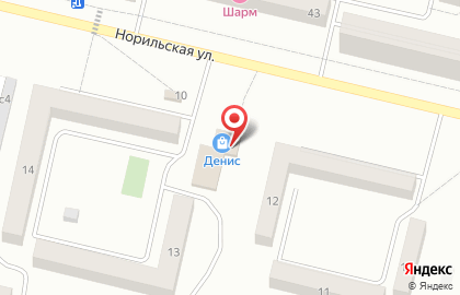 Продуктовый магазин Денис на карте