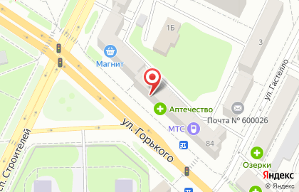 Т-Сервис на улице Горького на карте