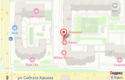 Клиника восстановительной медицины Аверт на улице Сибгата Хакима на карте