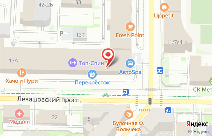 Аптека Невис на Левашовском проспекте на карте