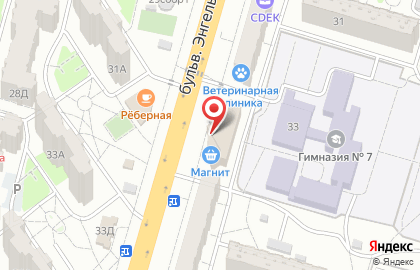 Универсам Пятёрочка в Красноармейском районе на карте