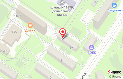 Продовольственный магазин в Москве на карте