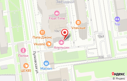 Салон тайского массажа ThaiStar на Пулковской улице на карте