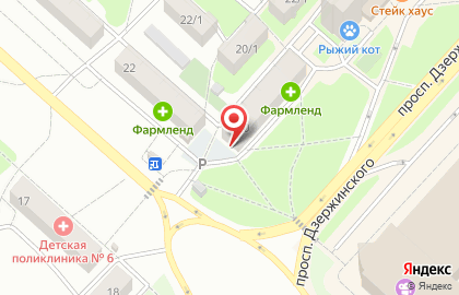 Супермаркет Магнит на проспекте Дзержинского, 20 на карте