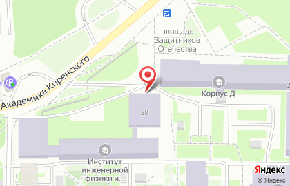 Сибирский Федеральный университет в Красноярске на карте