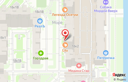 Магазин овощей и фруктов на улице Адмирала Черокова на карте