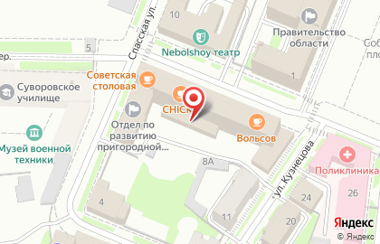 Советская на Спасской улице на карте