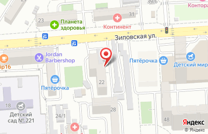 Медицинская страховая компания СОГАЗ-Мед на Зиповской улице на карте