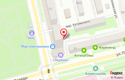 Магазин Ткани на улице Ухтомского на карте