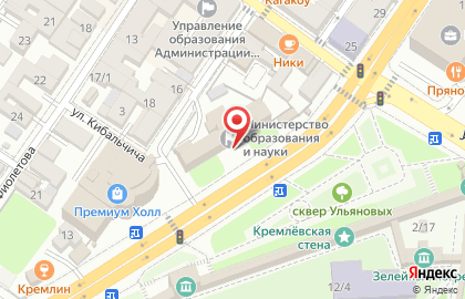 Министерство образования и науки Астраханской области на карте