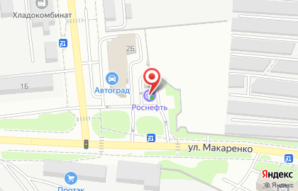 СТО Роснефть на улице Дзгоева на карте