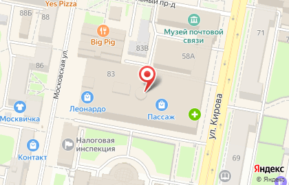 Lego на Московской улице на карте