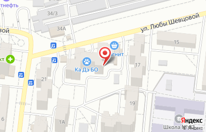 Компания по изготовлению печатей и штампов Печати5 на улице Любы Шевцовой на карте