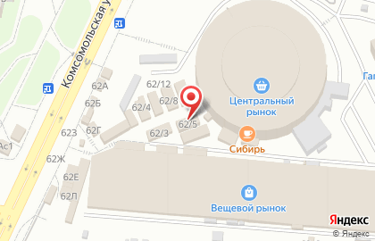 Магазин хлебобулочных изделий в Центральном районе на карте