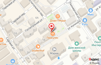 Ресторан Геркулес в Калининграде на карте