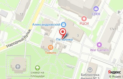 Киоск фастфудной продукции на улице Новаторов на карте