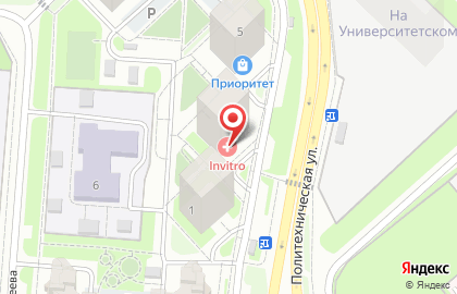 CITY на Политехнической улице на карте