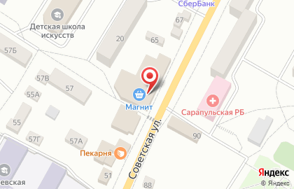 Магазин колбасной продукции Восточный на Советской улице на карте