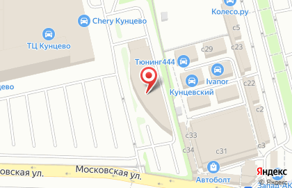Официальный дилер Land Rover КУНЦЕВО на улице Горбунова на карте