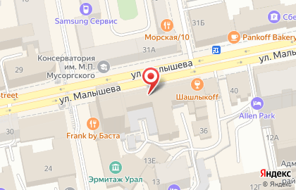 Кафе-пекарня Поль Бейкери в Ленинском районе на карте